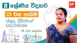 01 වන පාඩම (ක්ෂුද්‍ර ජීවීන්ගේ වැදගත්කම - 01 කොටස) | 08 වන ශ්‍රේණිය විද්‍යාව