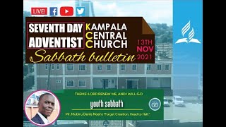 SDA Kampala Central Church Live Worship || Youth Sabbath || Mr. Mubiru Denis Noah