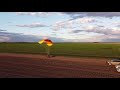 flying in the aerochute powered parachute