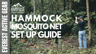 Hammock with Mosquito Net: Bug-Free Camping & Backpacking Reversible Net Hammock 2019 [Set Up Guide]