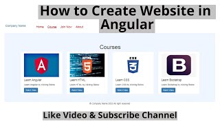 how to create responsive website in angular | build your first angular website | Angular Tutorial