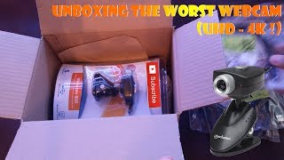 UNBOXING the WORST Webcam (UHD - 4K !)