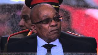 Jacob Zuma booed at Nelson Mandela memorial - video