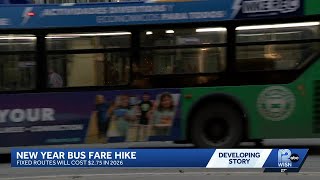 New year bus fare hike