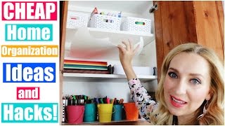 Cheap Home Organization Ideas \u0026 Hacks for Kids! | Arts \u0026 Crafts Supplies