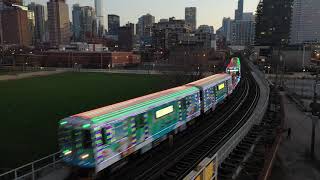 CTA Holiday Train 2020 by drone