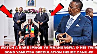 Mnangagwa has appeared in a rare image with his twin sons drawing scrutiny as 2030 speculation rise