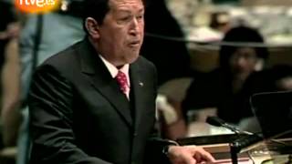 Chávez llama "diablo" a George W. Bush en la ONU
