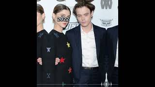 Natalia Dyer and Charlie Heaton throughout the years