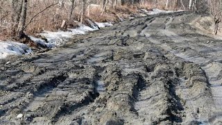 Mud season comes early to many towns