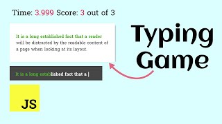 TypeMaster: Building an Engaging Typing Game with HTML, CSS, and JavaScript | #huxnwebdev