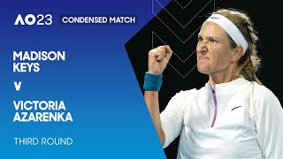 Madison Keys v Victoria Azarenka Condensed Match | Australian Open 2023 Third Round