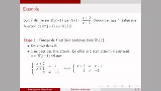 Bijection et bijection réciproque