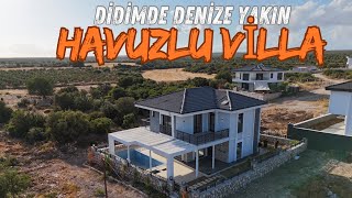 Didim Fevzipaşada Köşebaşı Arsa İçinde Havuzlu Tam Müstakil Villa