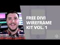 Free Divi Download: Wireframe Kit Vol 1