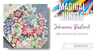 Colour Along | Magical Jungle by Johanna Basford | Part 1: Flowers