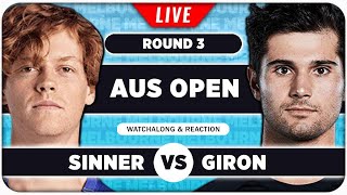 SINNER vs GIRON | Australian Open 2025 | LIVE Tennis Watchalong