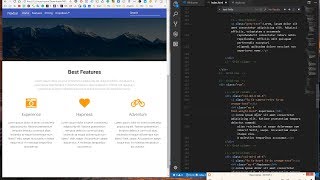 Bootstrap 4 Tutorial [#7] Sections & icons