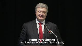 President Petro Poroshenko: Geopolitical Challenges for Ukraine and Ukrainians in the World