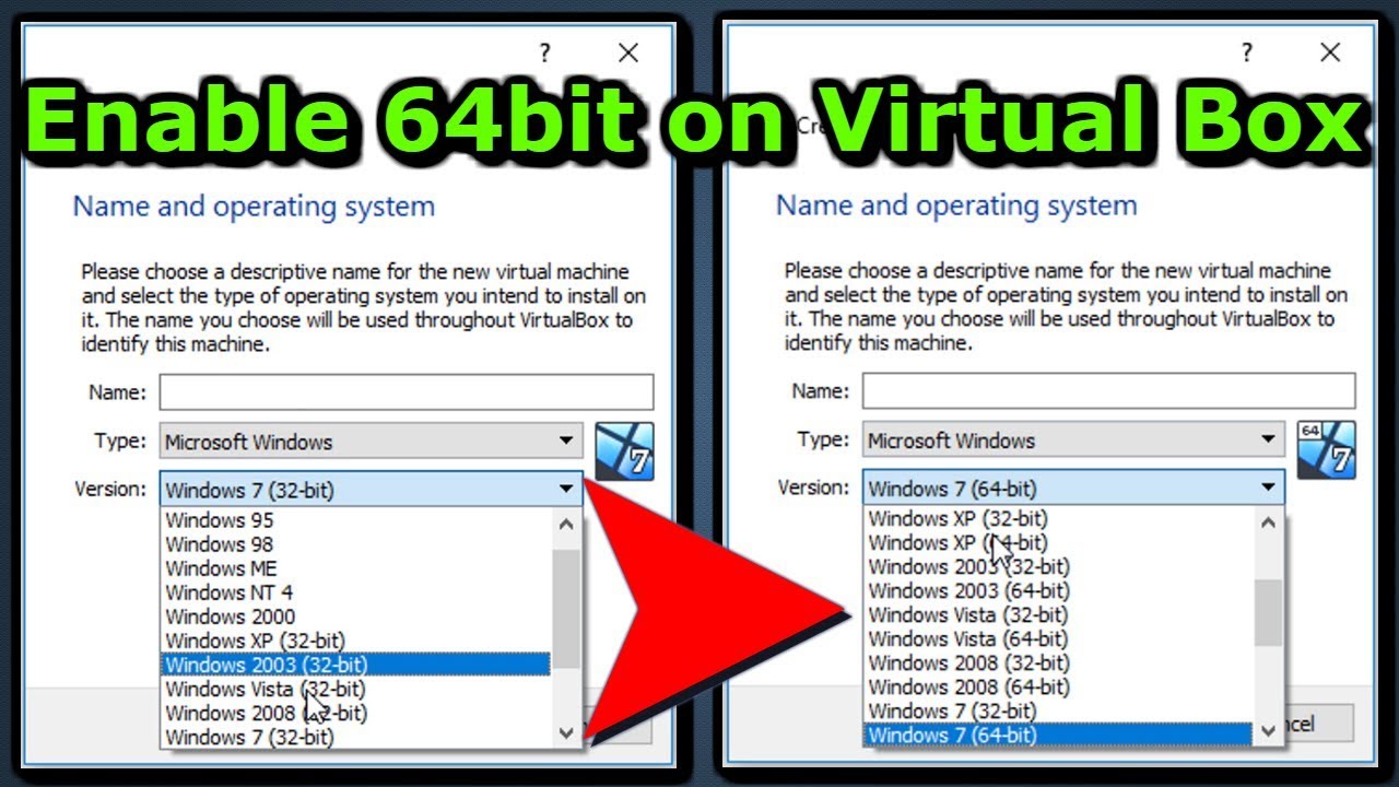 How Enable 64 Bit On Oracle VirtualBox (two Ways) - YouTube