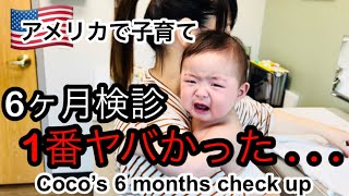 【アメリカ子育て】生後6ヶ月検診がヤバ過ぎた…【Coco’s 6 months check up】