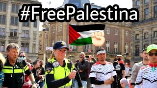 Heftige politie achtervolging! Demonstratie #palestina 🇵🇸 liep verkeerd af!😯