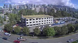 Timelapse video of 2132 Ash Street temporary modular housing