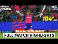 RR vs MI IPL Match 38th Full Highlights 2024 | Yashasvi Jaiswal 104* in 60 Balls Highlights