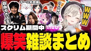 【CRカップ スト６】王と初対面から、マンガ、チーム名会議、食事法など、爆笑雑談まとめ【小森めと/ウメハラ/SHAKA/おぼ/うるか/天鬼ぷるる/ハイタニ/立川/ぶいすぽっ！】