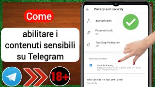 Come abilitare i contenuti sensibili su Telegram -iPhone | Abilita contenuti sensibili su Telegram