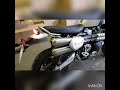 Triumph Scrambler 1200 XE Stock Exhaust  vs Zard Slip On