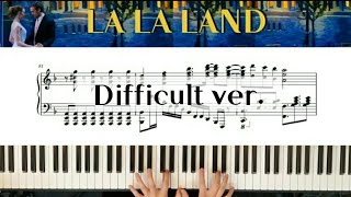 [라라랜드 OST] LA LA LAND OST Medley | Difficult ver. | Piano Cover\u0026Sheet