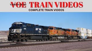 VOE Train Videos Complete Trains # 95 (24 Trains) #railfanning #bnsf #nstrains #uptrains