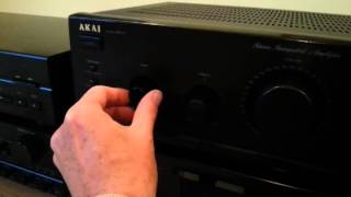 Stereo integrated amplifier Akai AM-17; test