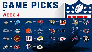 Week 4 Game Picks! | NFL 2020