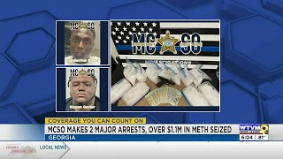 Muscogee Co. Sheriff’s Office executes 2 major arrests, over $1.1 million in meth seized