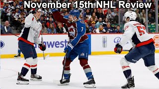 Reviewing November 15th NHL Games