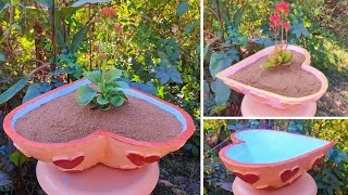 unique and beautiful cement planter