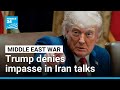 Trump denies impasse in Iran talks after fresh strikes on Gulf countries • FRANCE 24 English
