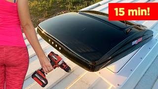 MAXXFAN DELUXE - PERFECT INSTALLATION, TEST, REVIEW | Maxxair Roof Vent Camper Van Conversion