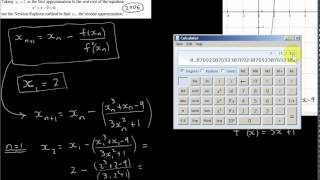 Newton - Raphson Method (HL Example 2006)
