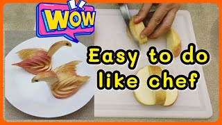 Apple Swan Easy to do and decorate your Fruit & Food for kid (Boy & girl)
