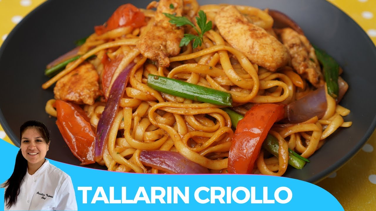 🇵🇪 TALLARIN SALTADO DE POLLO | CRIOLLO | RECETA FACIL Y RICO - YouTube