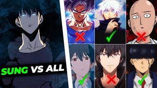 Sung Jin Woo Vs All Anime Characters | Who can Beat Sung Jin Woo ? | Ryper