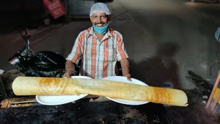 Very Hardworking Anna makes special Butter Dosa || INDIAN STREET FOOD