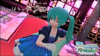 【PDA-FT PV】ワールドイズマイン【初音ミク：マジカルミライ（帽子無し）】(720p/60fps)