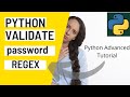 #10 Python Validate Password using RegEx