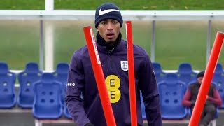 Jude Bellingham and Harry Kane in England training ahead of Greece Nations League match