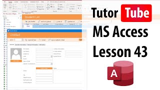 MS Access Tutorial - Lesson 43 - Creating Forms using Form Wizard