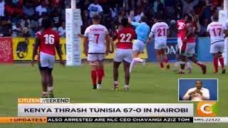 Kenya Simbas thrash Tunisia 67-0 in Nairobi